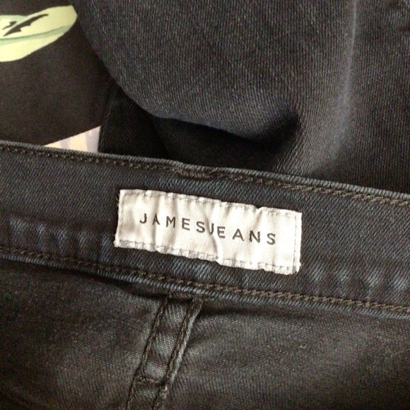 James Jeans women jeans 27 black raw hem distress Twiggy - Picture 6 of 11